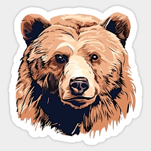 Grizzly Bear Animal Freedom World Wildlife Wonder Vector Graphic Sticker